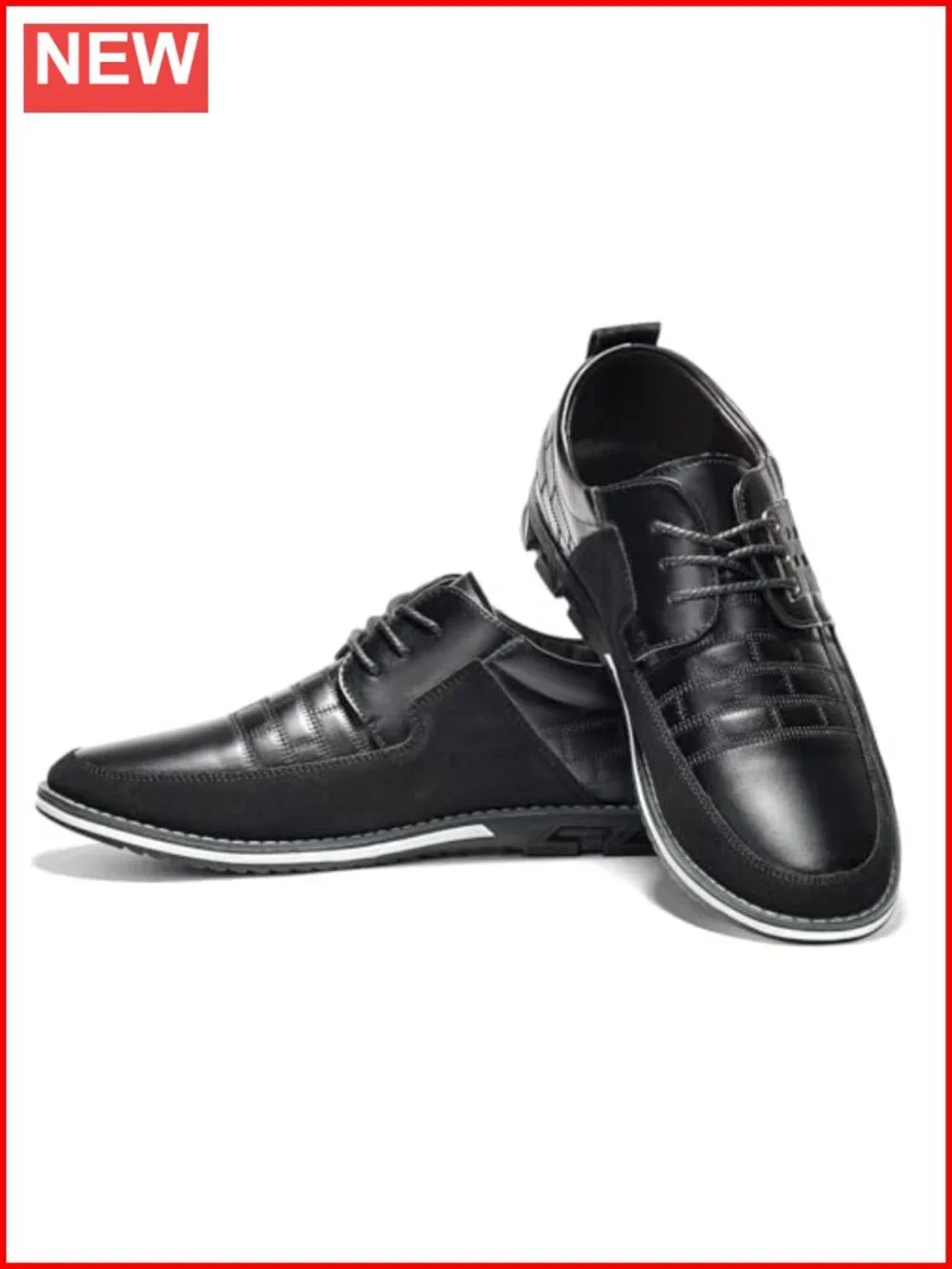 Men's Oxford Derby Dress Shoes Lace-up Leather Orthopedic Casual Business